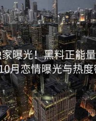 1490. 独家曝光！黑料正能量往期2017年10月恋情曝光与热度密码