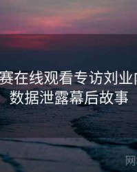 每日大赛在线观看专访刘业内人士：数据泄露幕后故事