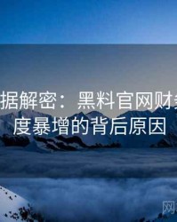 0993. 数据解密：黑料官网财务造假热度暴增的背后原因