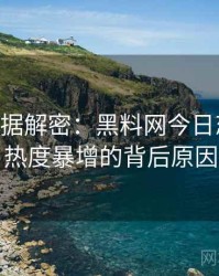 1308. 数据解密：黑料网今日恋情曝光热度暴增的背后原因